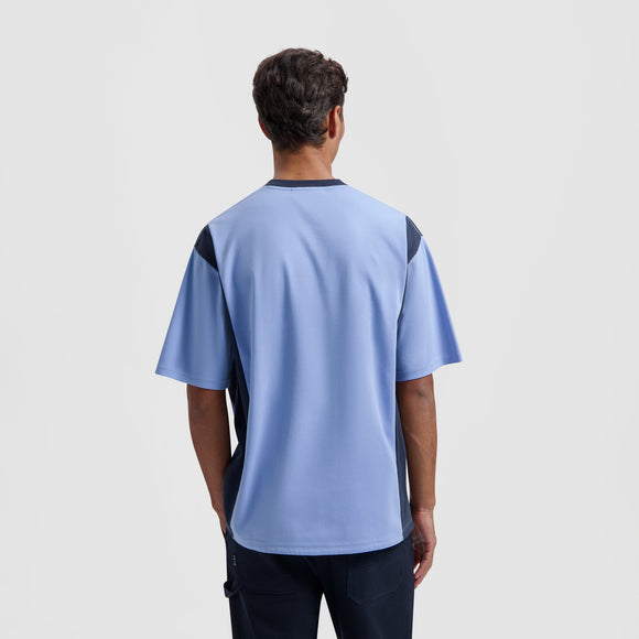 Panel Tee - Summer Sky / Navy