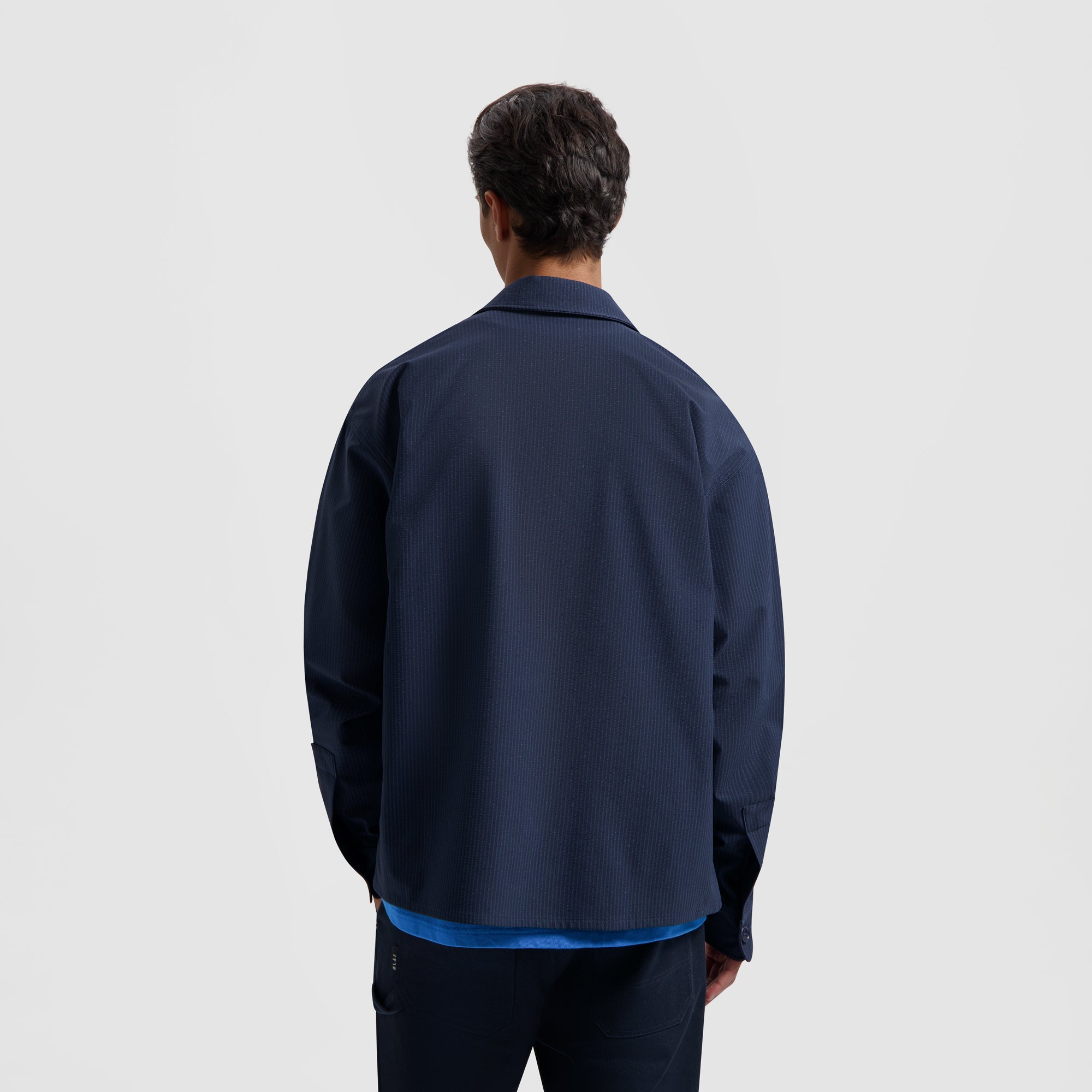 Bonded Pocket Overshirt - Navy