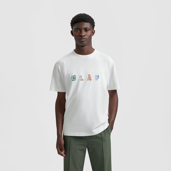 Sans Embro Logo Tee - Optical White