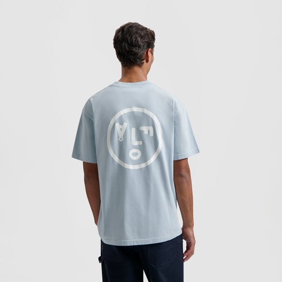 Face Tee - Baby Blue