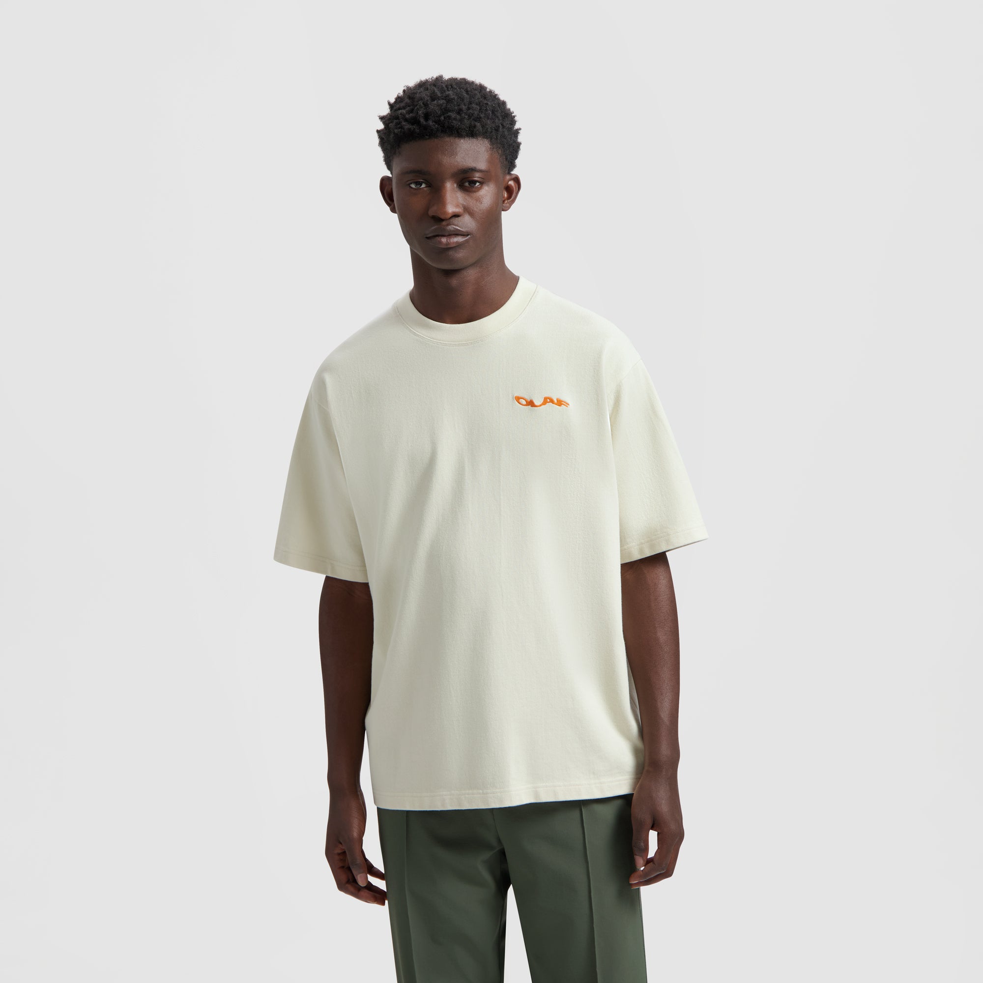 Wavy Drift Embro Tee - Off White