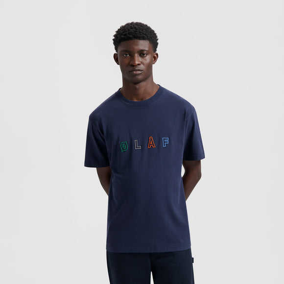 Sans Embro Logo Tee - Navy