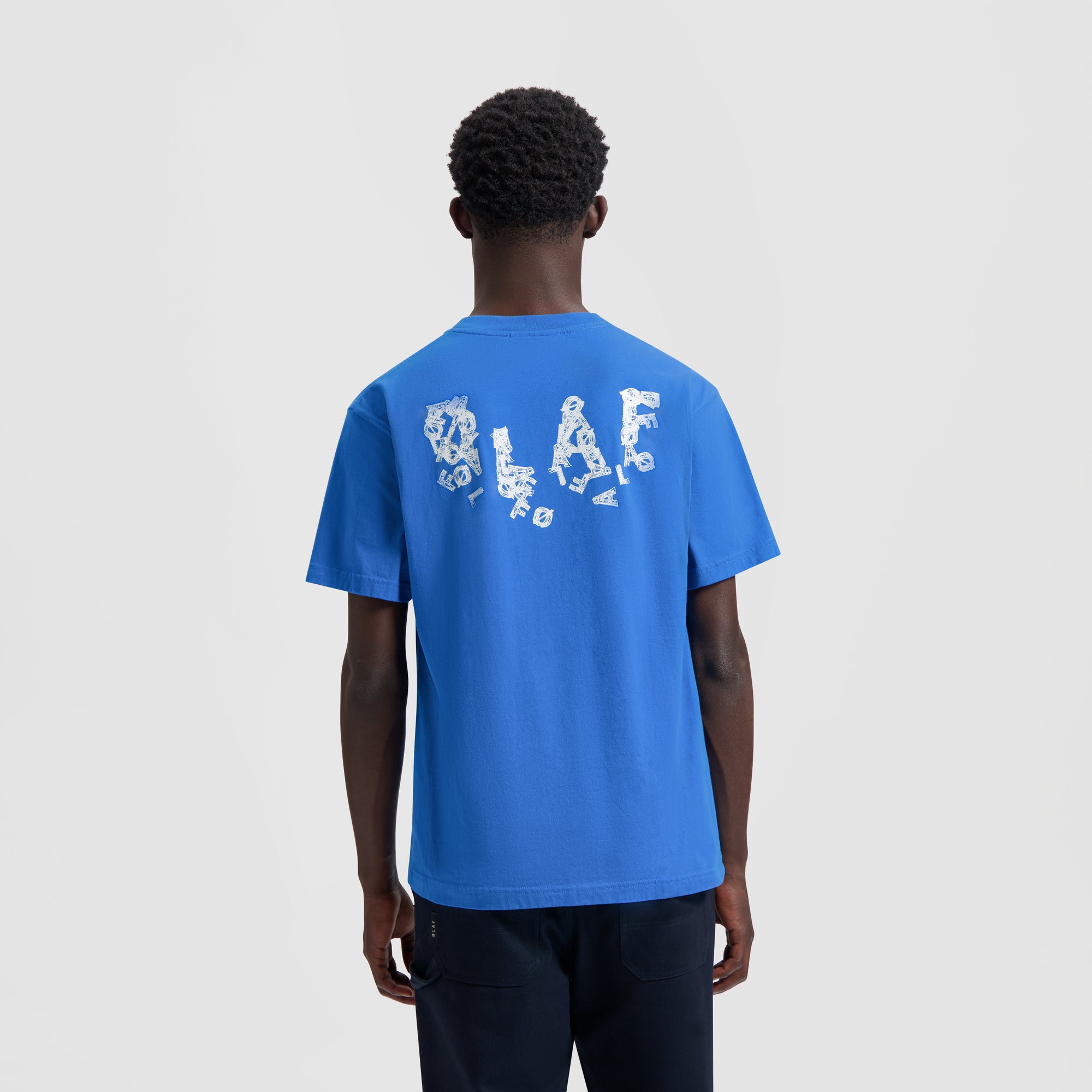 Ink Logo Tee - Bright Blue