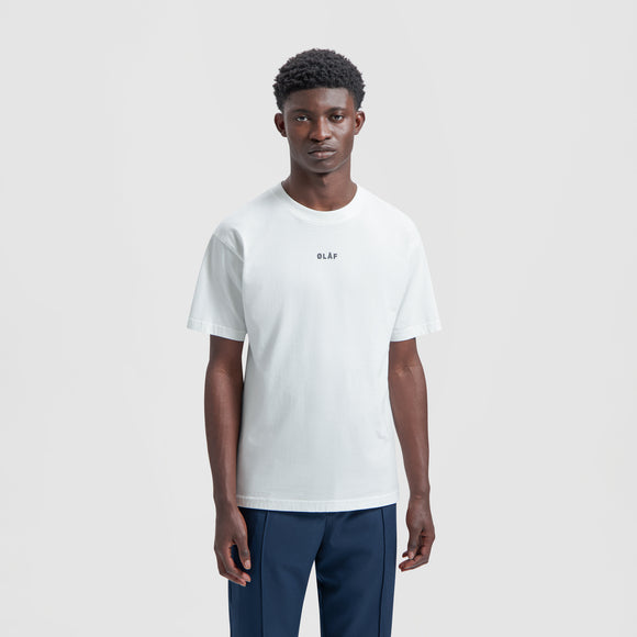 Block Tee - White