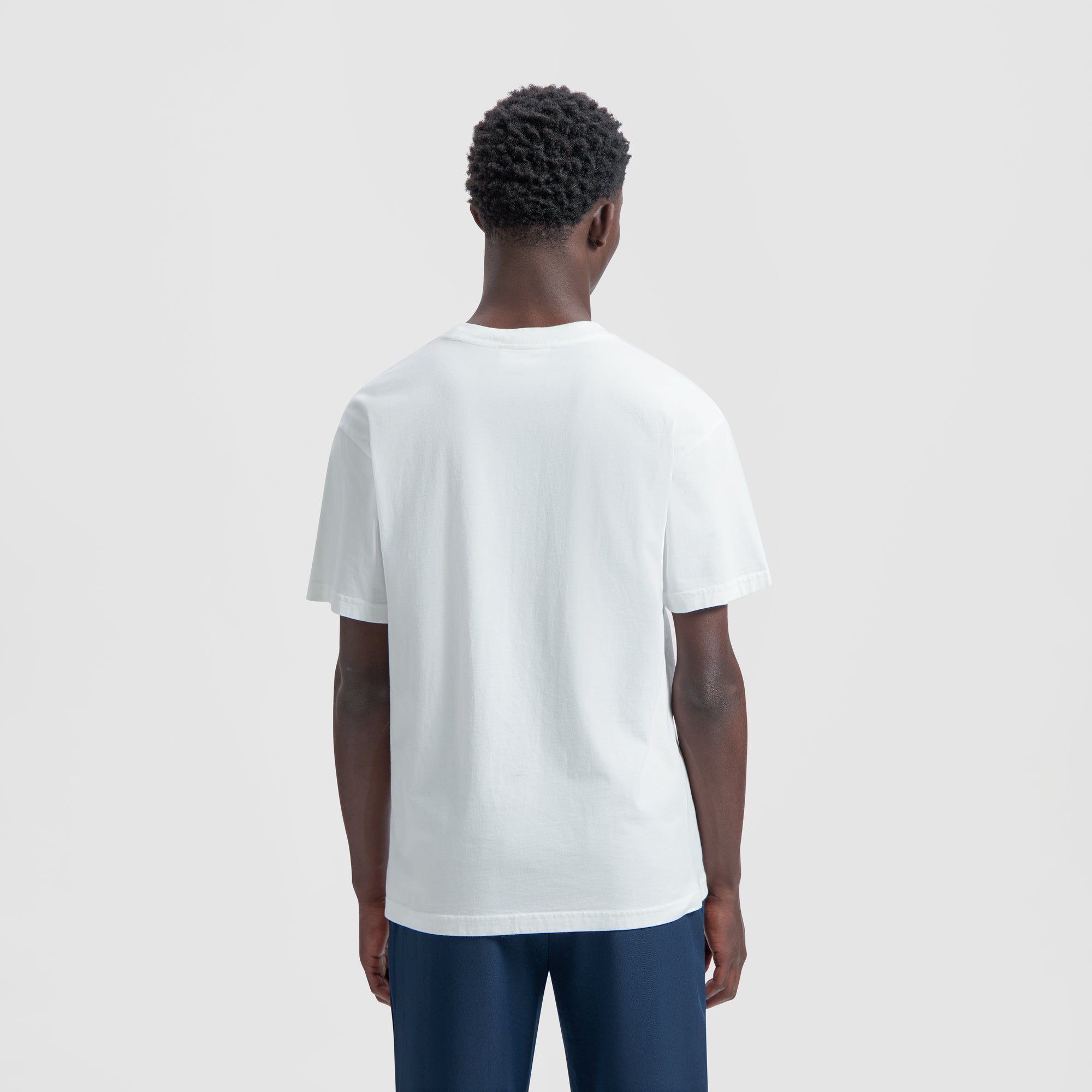 Block Tee - White