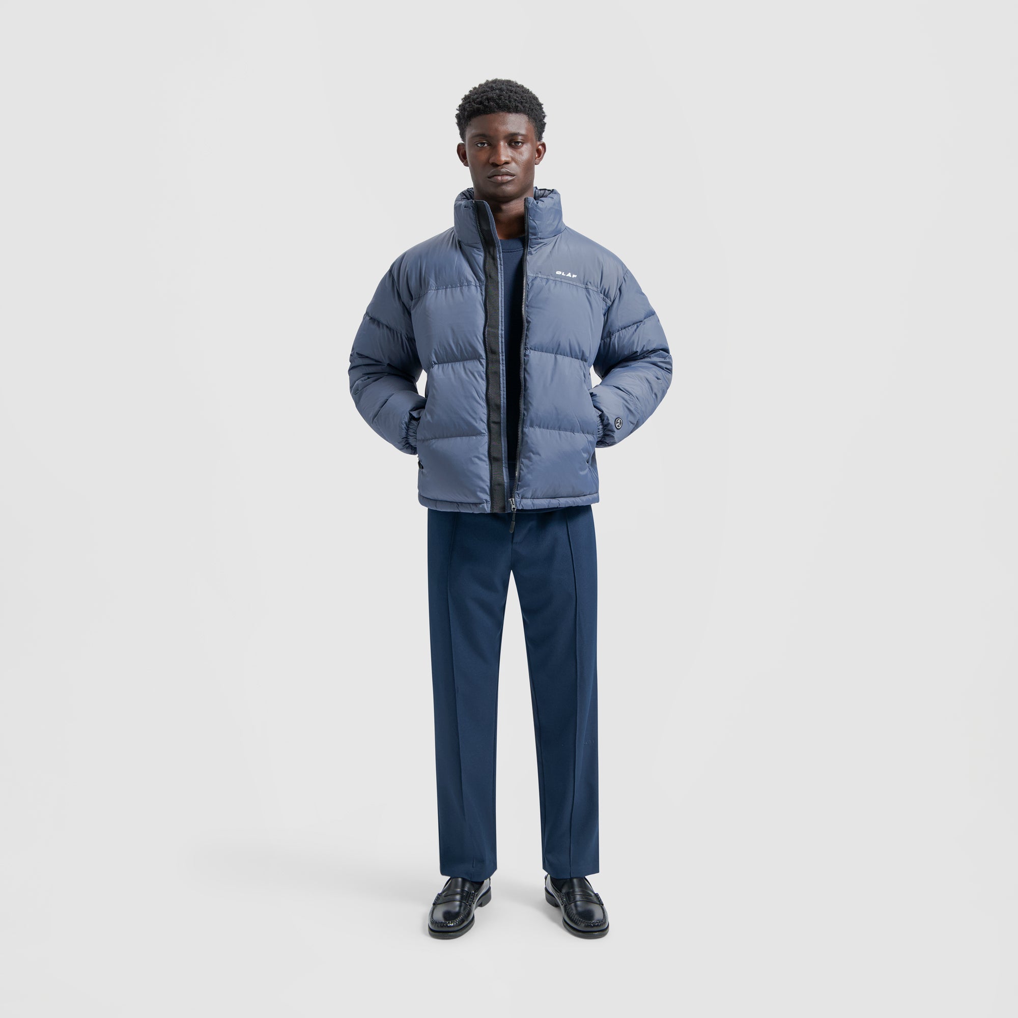 Puffer Jacket - Blue Slate