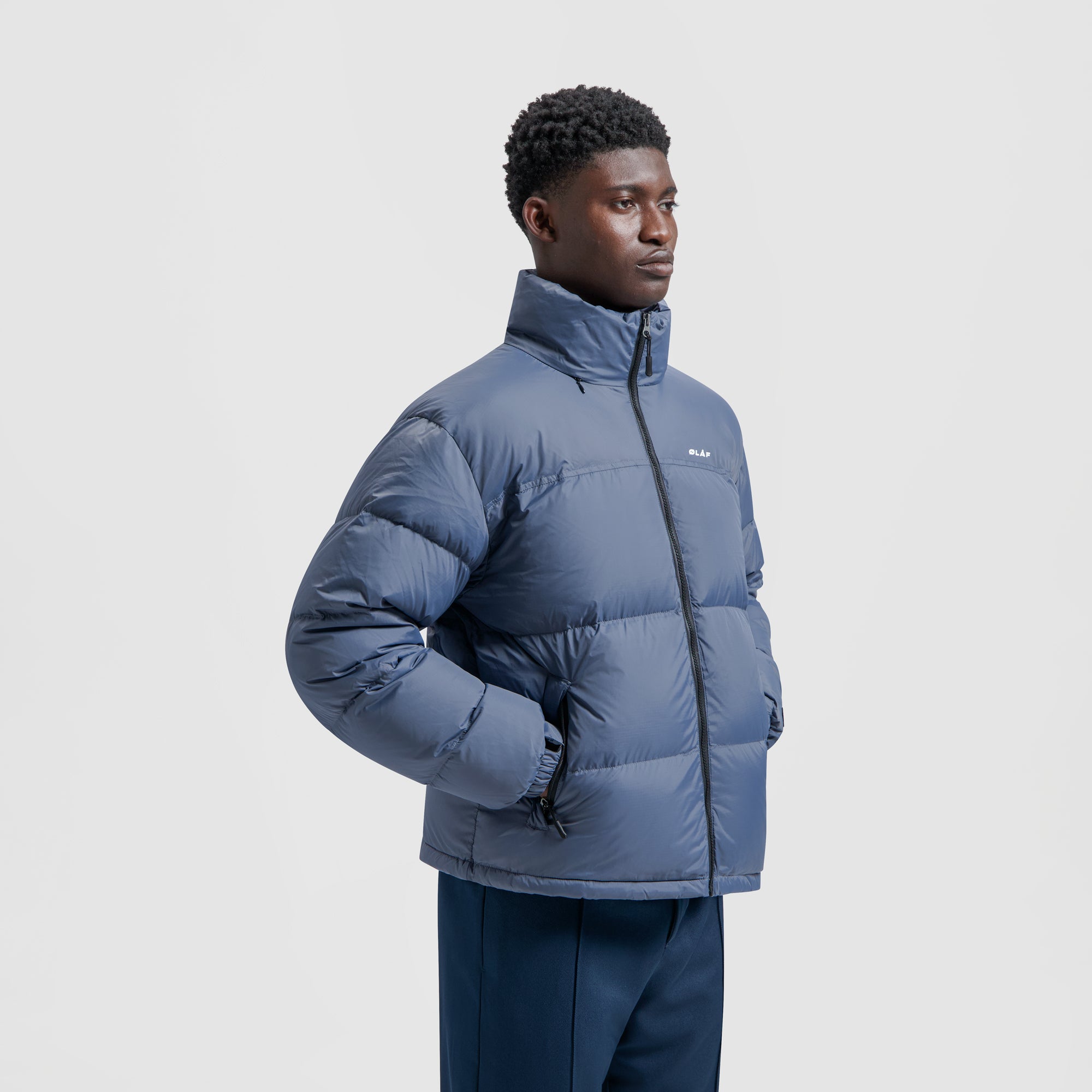 Puffer Jacket Blue Slate OLAF