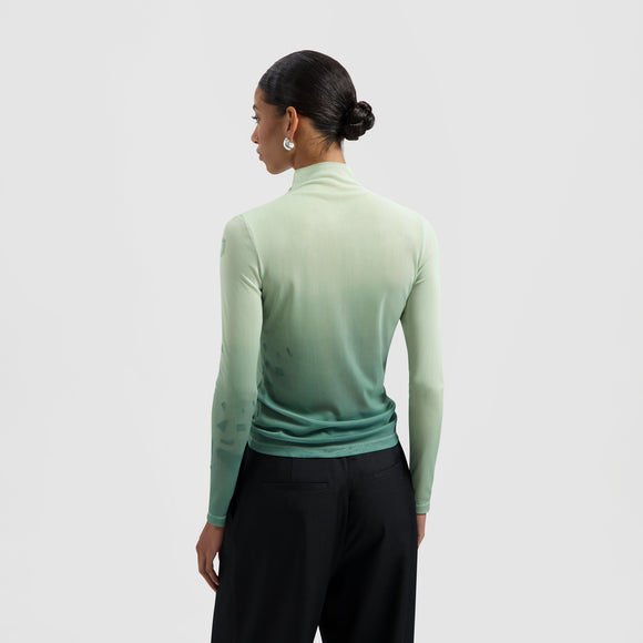 Dandelion Mockneck Top - Pale Green