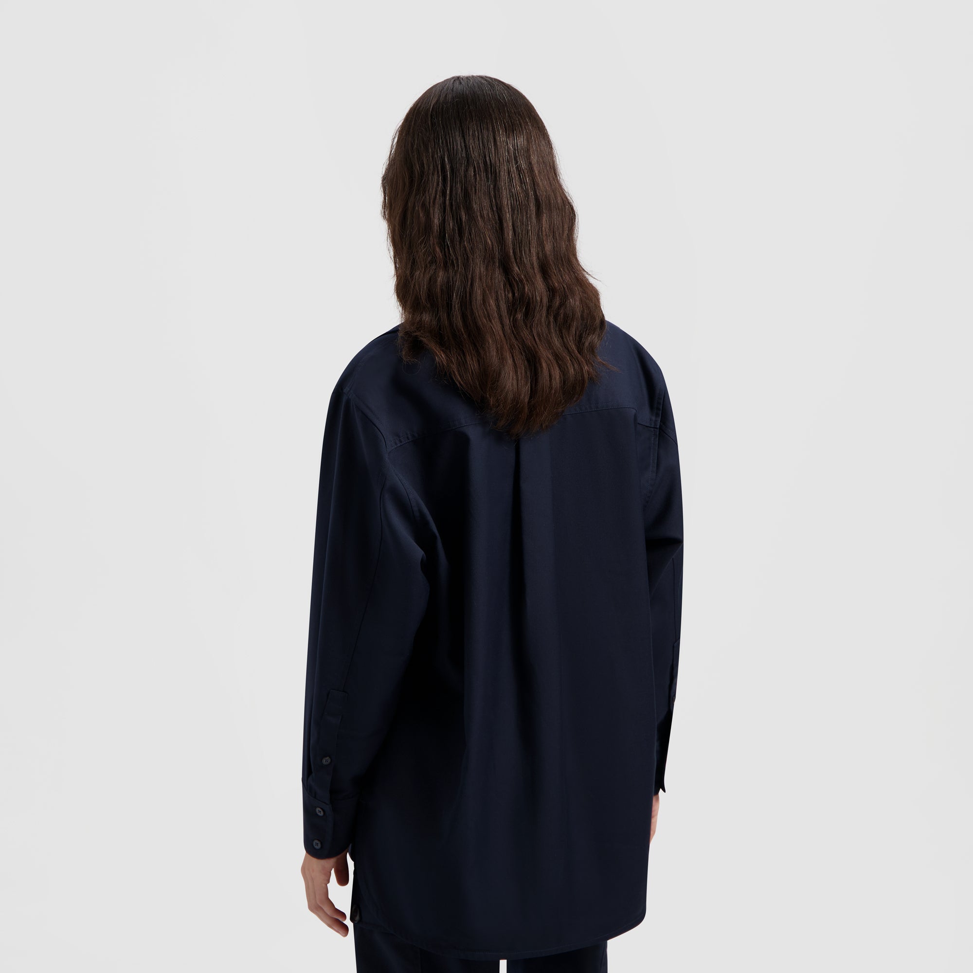 Drapey LS Shirt - Navy