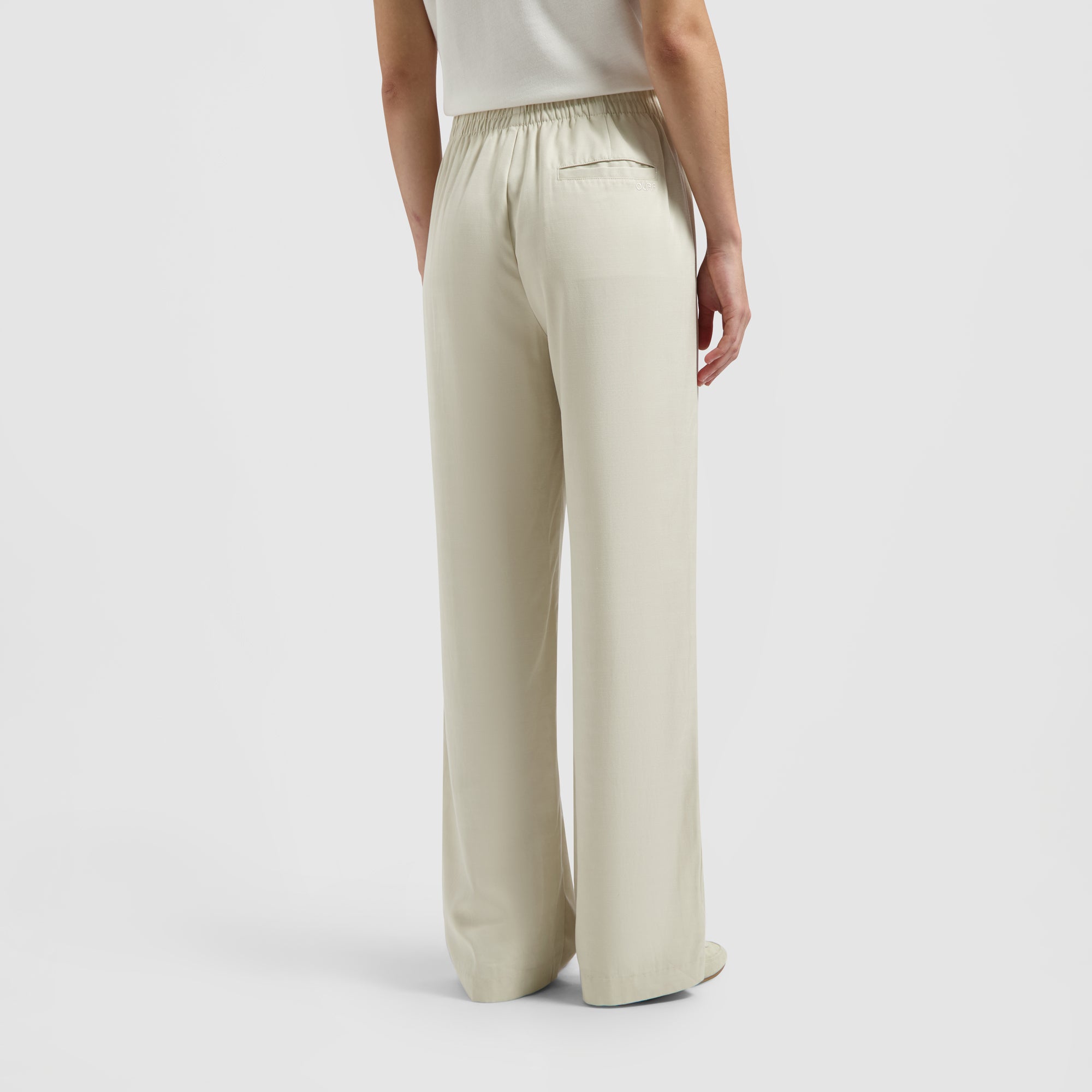 Pintuck Elasticated Pant - Khaki