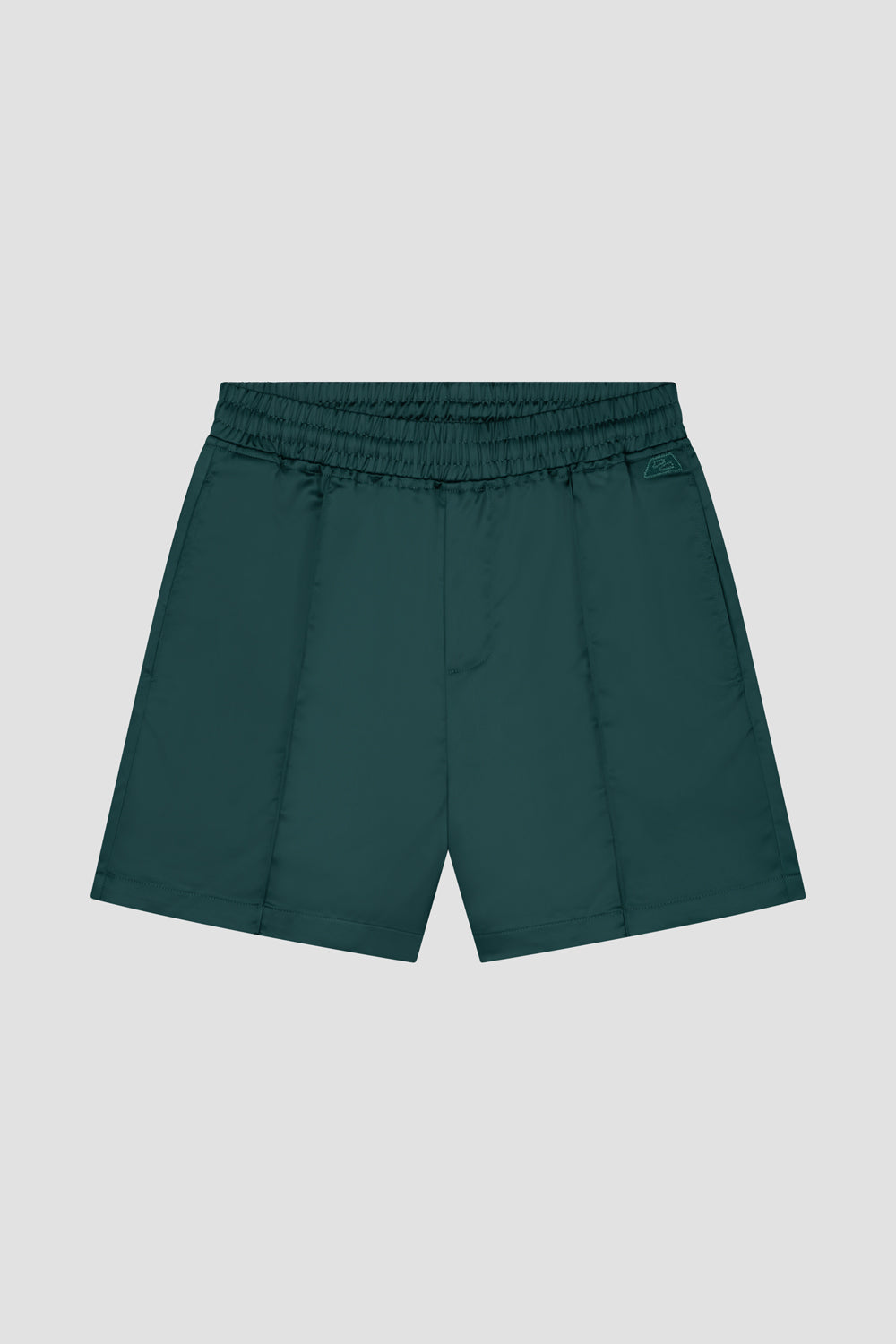 WMN Satin Pintuck Shorts - Ocean Green