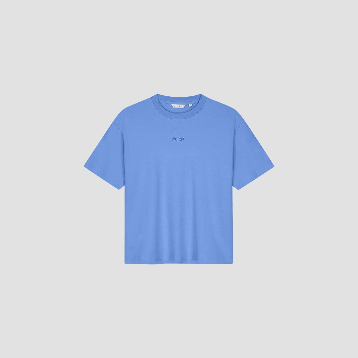 Retro Logo Boxy Tee - Summer Sky Blue