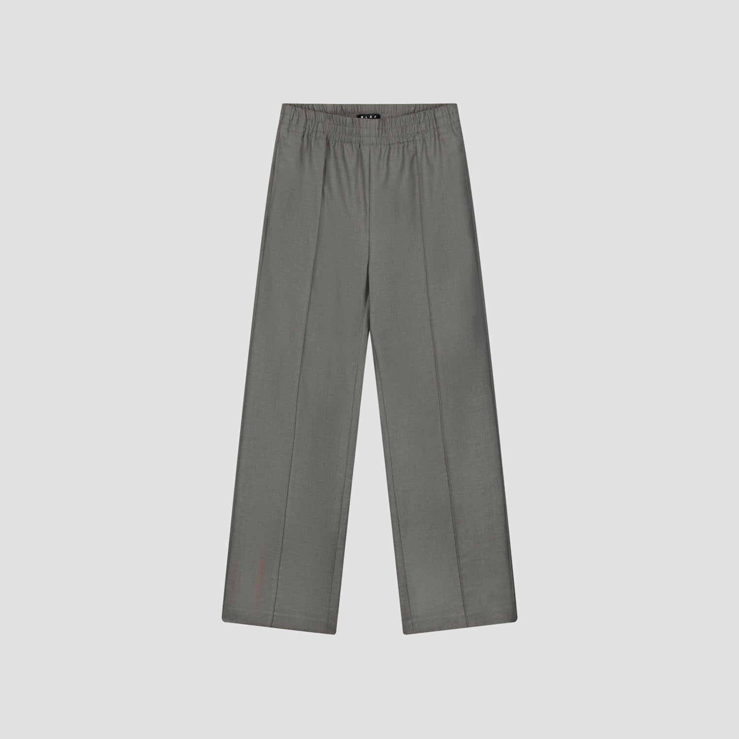 Pintuck Elasticated Pants - Grey