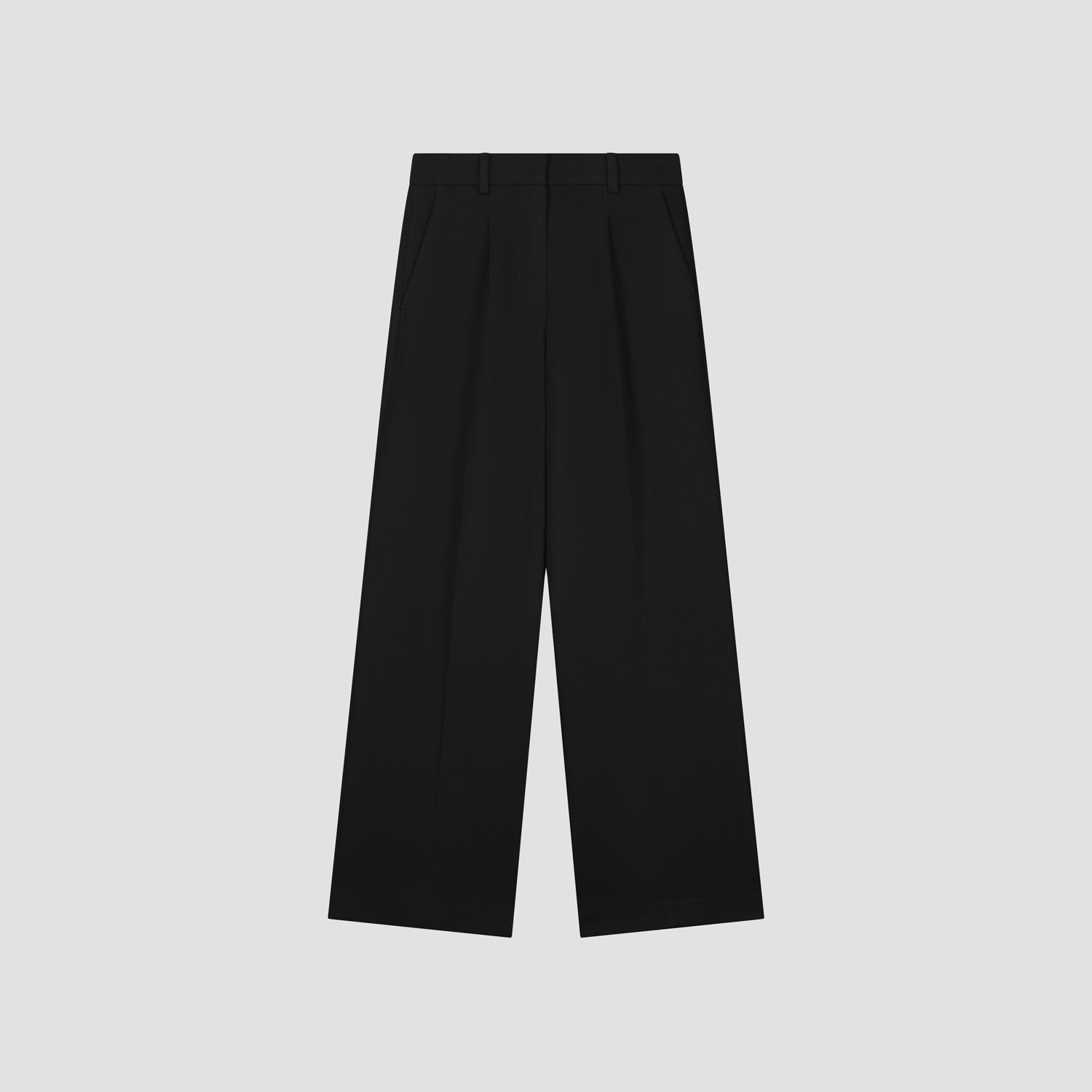 Tailored Wide Leg Pants - Black