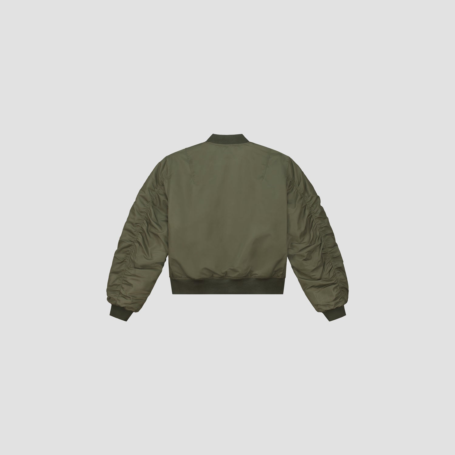 Reversible Bomber Jacket - Olive Green