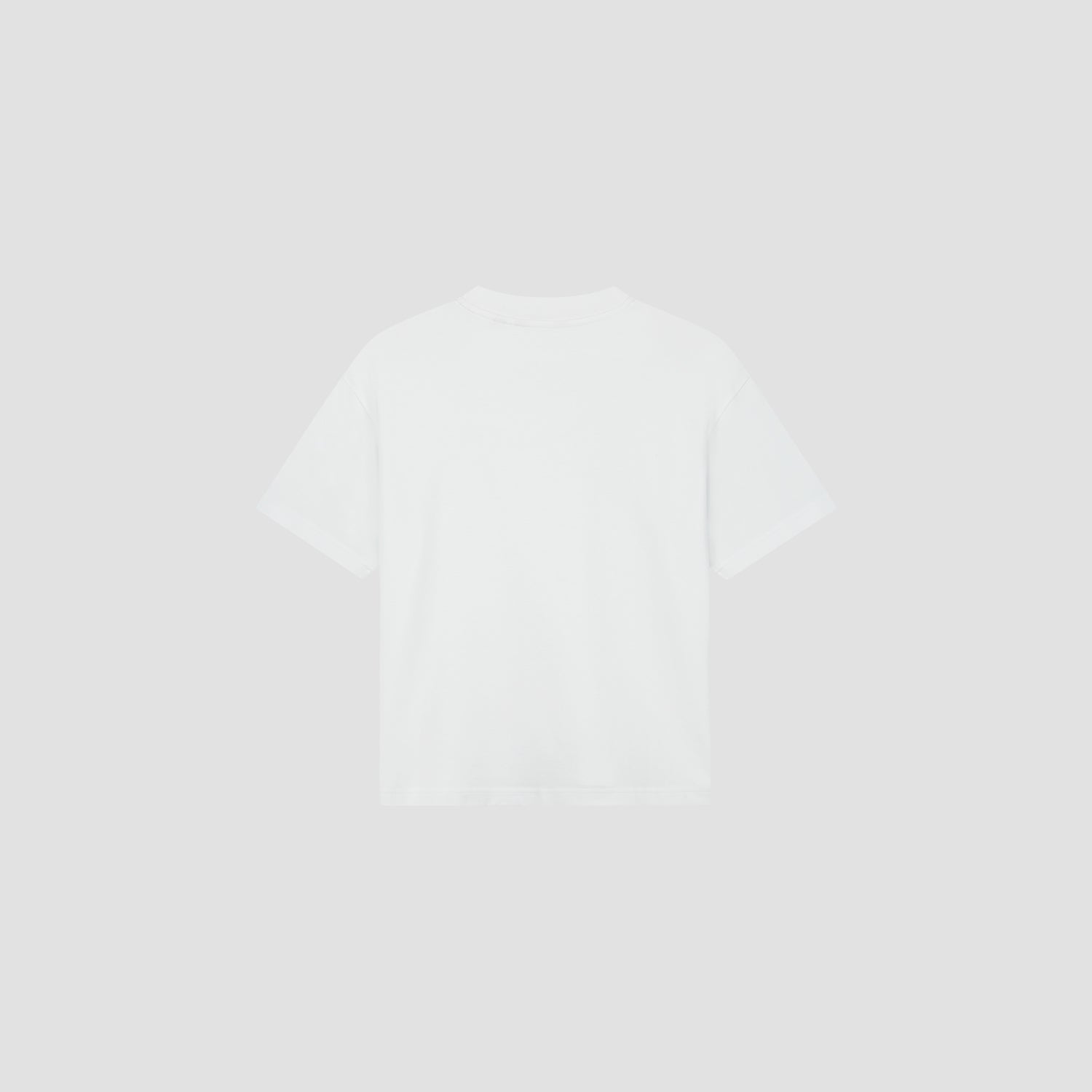 Ribbon Logo Boxy Tee - White