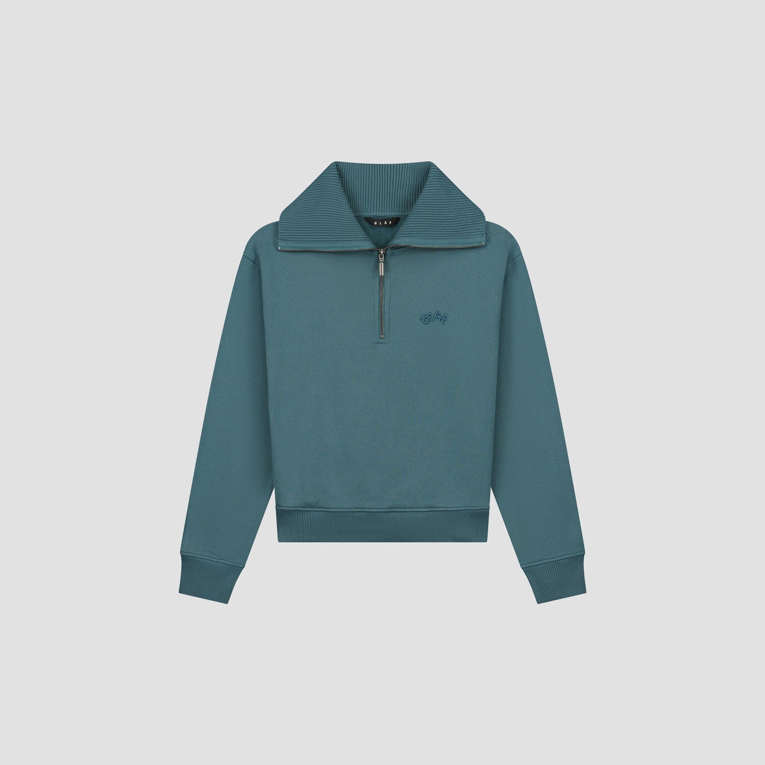 Signature Half Zip Mockneck - Dark Teal Blue