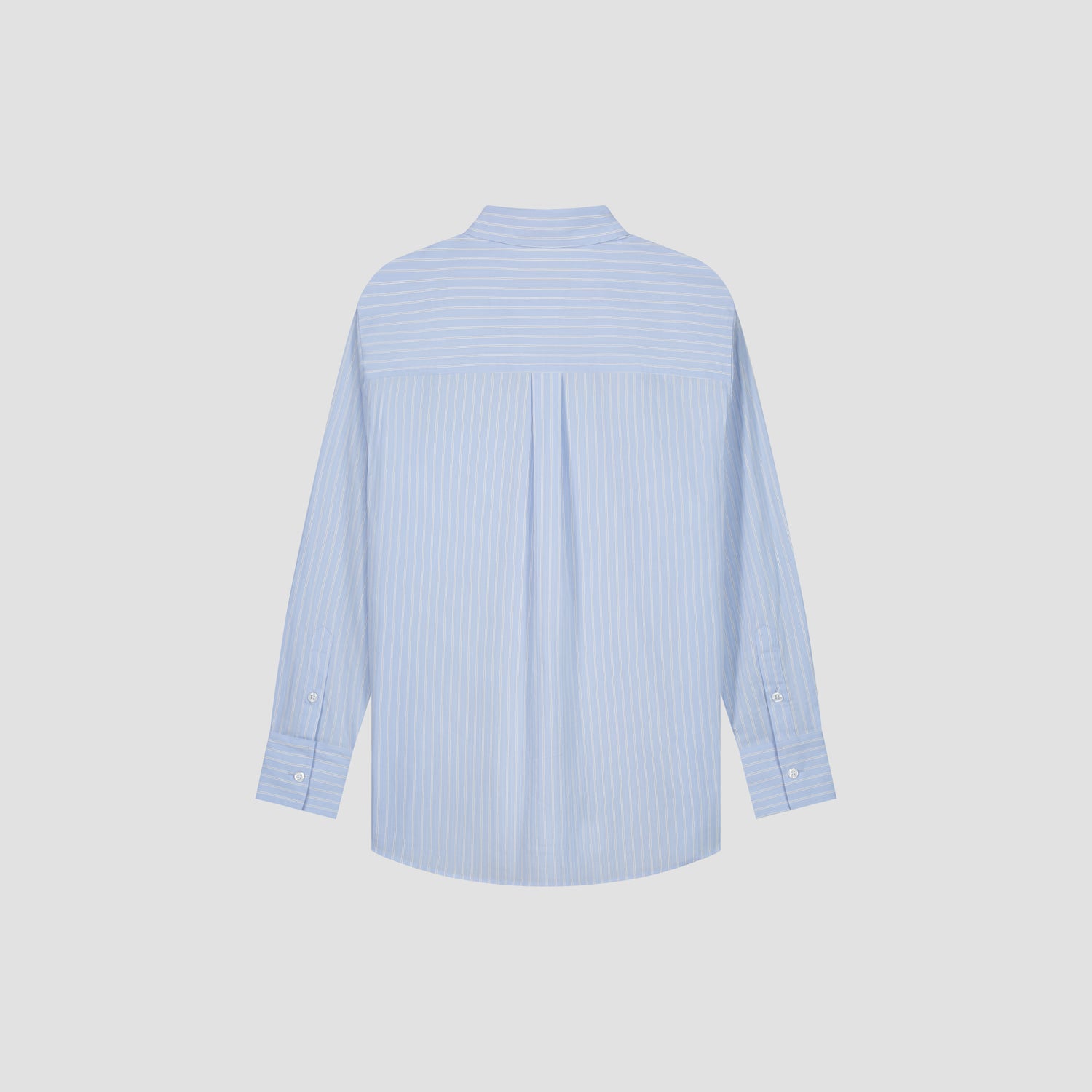 Striped Oversized Shirt - Blue