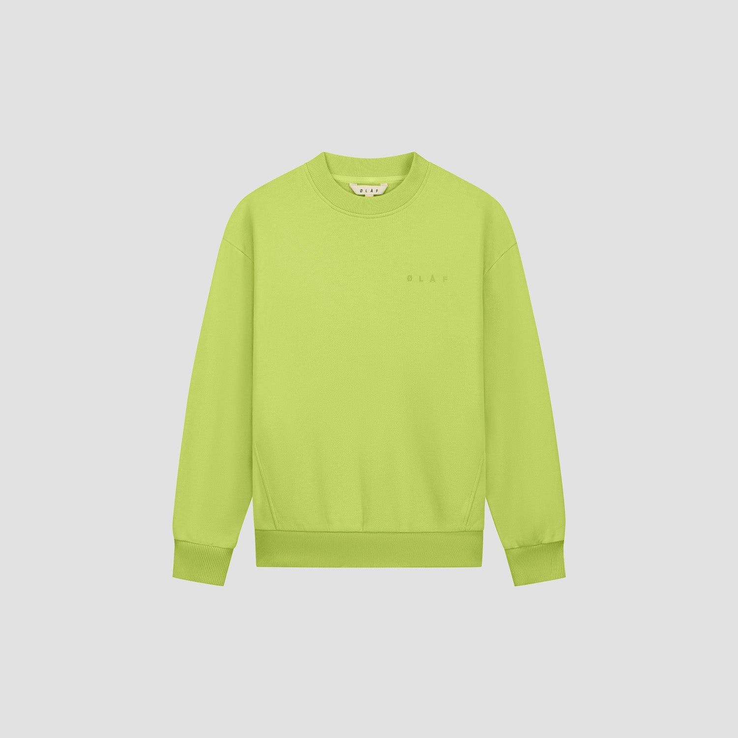 Spiral Face Crewneck - Pear Green