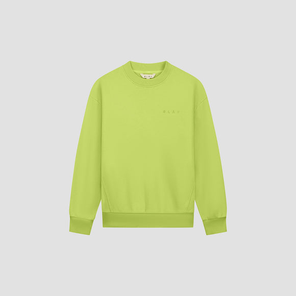 Spiral Face Crewneck - Pear Green