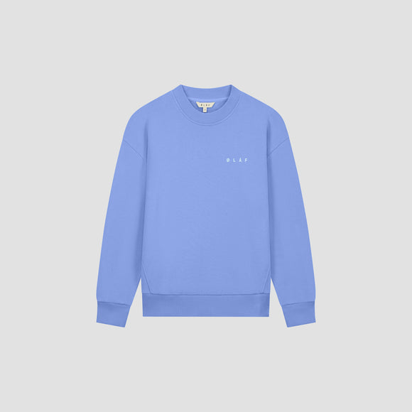 Spiral Face Crewneck - Summer Sky Blue