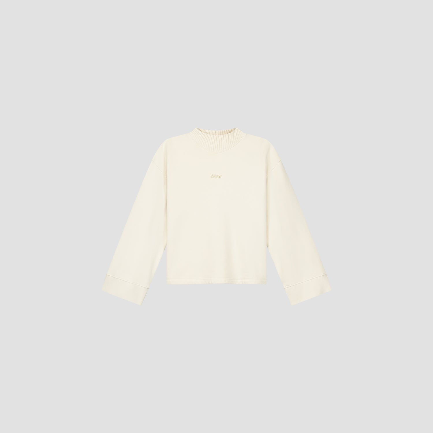 Retro Logo Mockneck - Off White