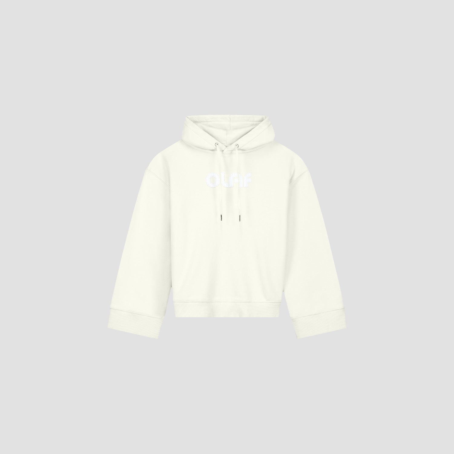 Retro Applique Logo Hoodie - Off White