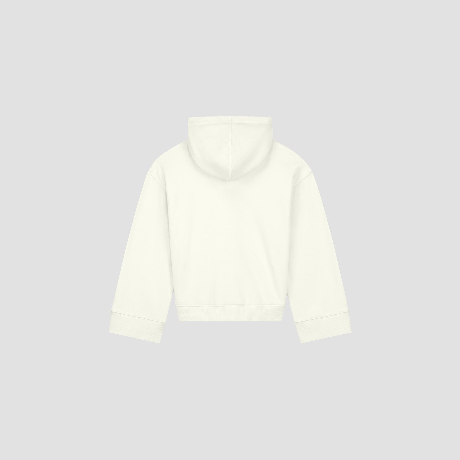 Retro Applique Logo Hoodie - Off White