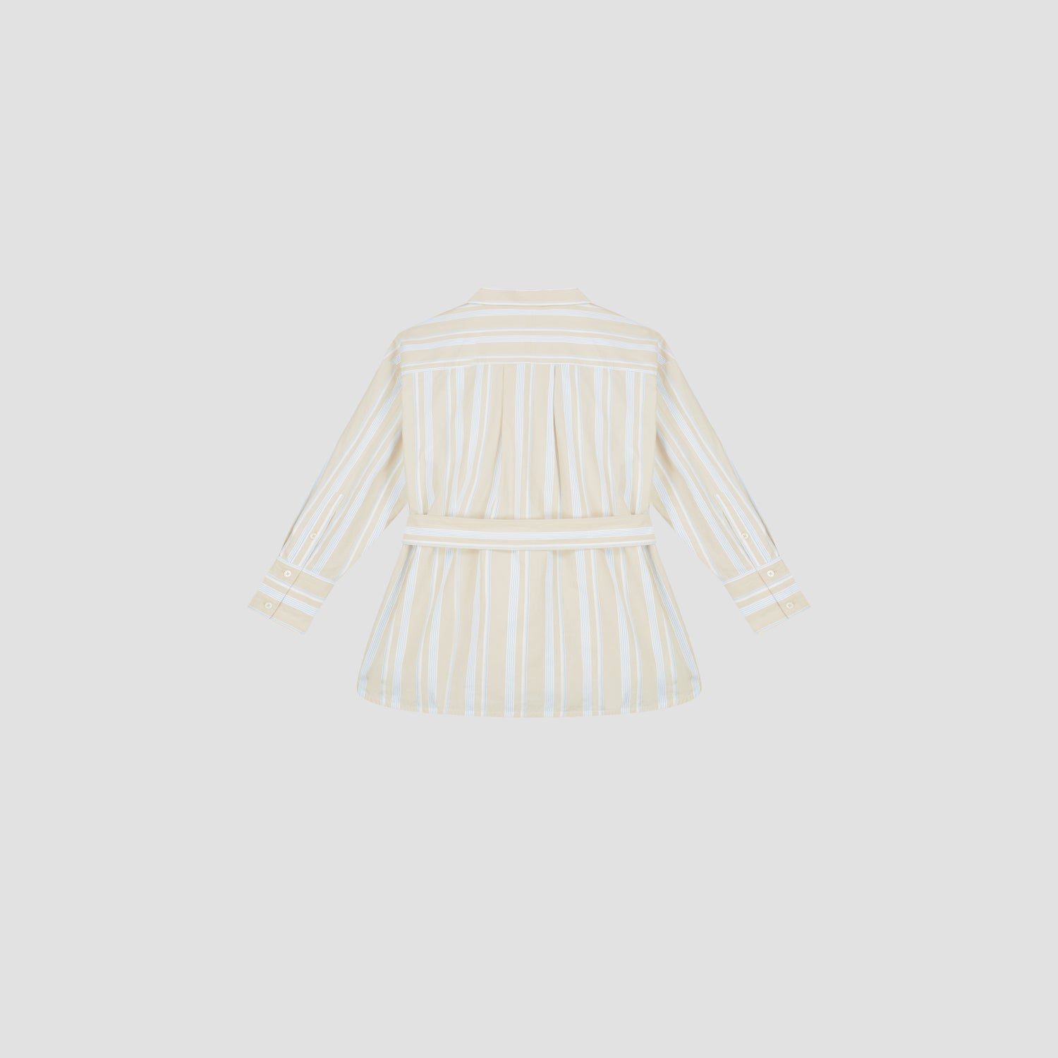 Stripe Tie LS Shirt - Blue Stripe