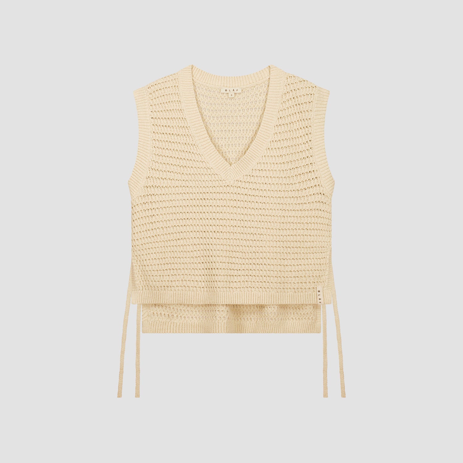 Open Knit Vest - Off White