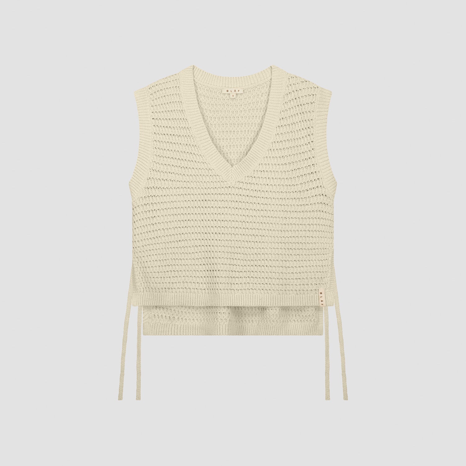 Open Knit Vest - Off White