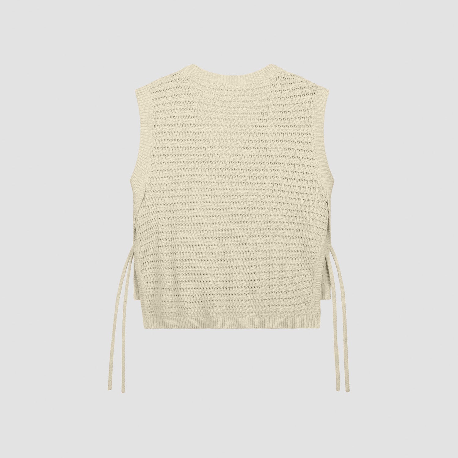 Open Knit Vest - Off White