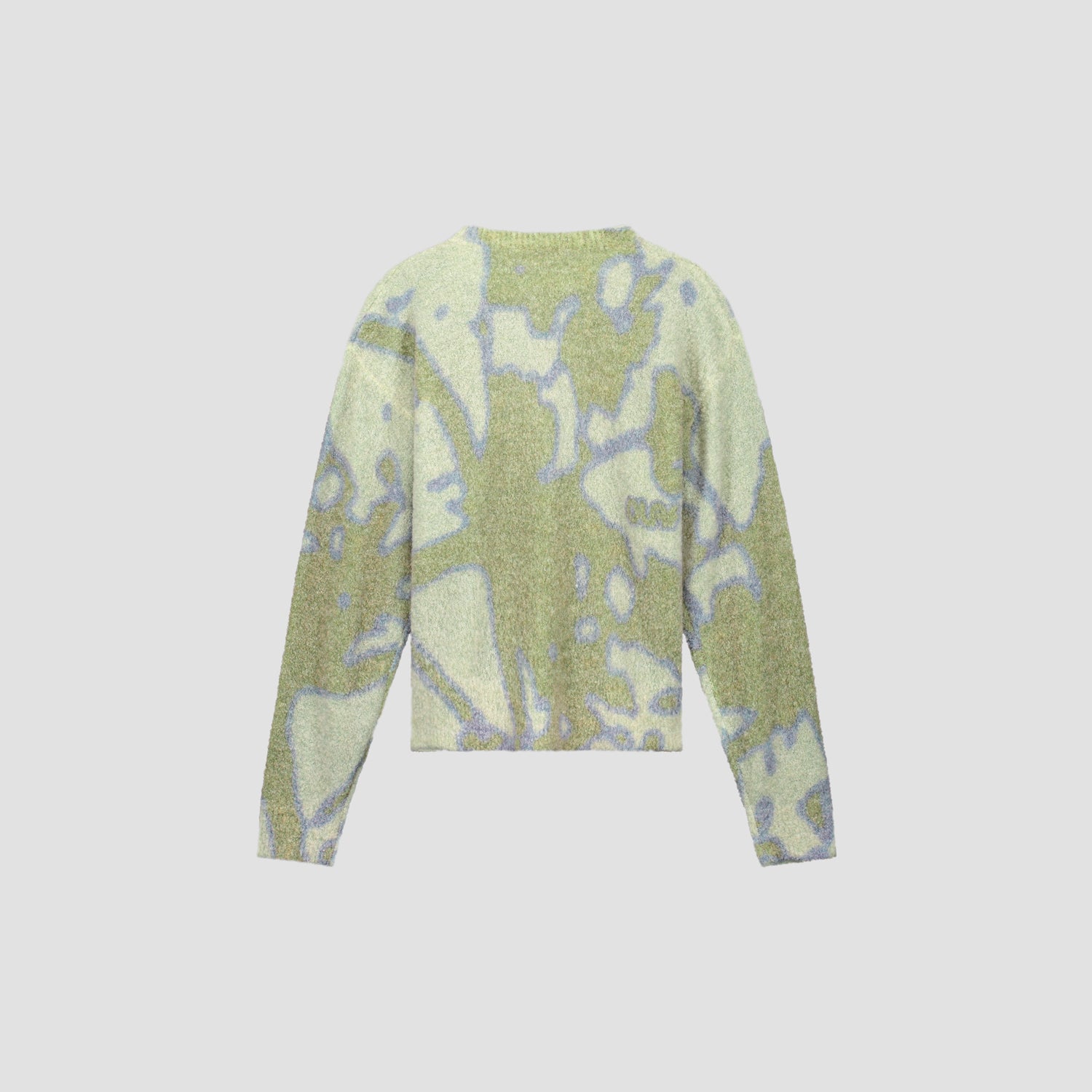 Abstract Dandelion Knit Sweater - Pale Green