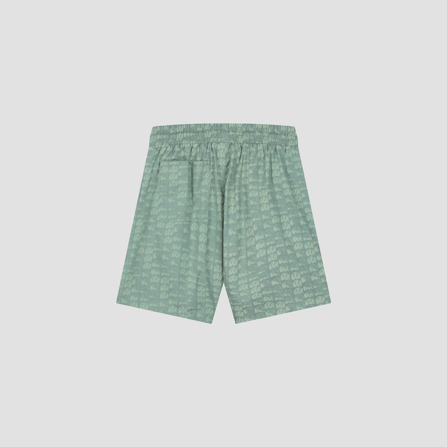 AOP Blur Shorts - Washed Green
