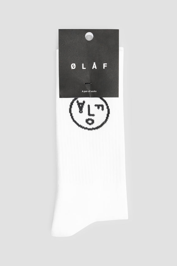 Face Socks - White