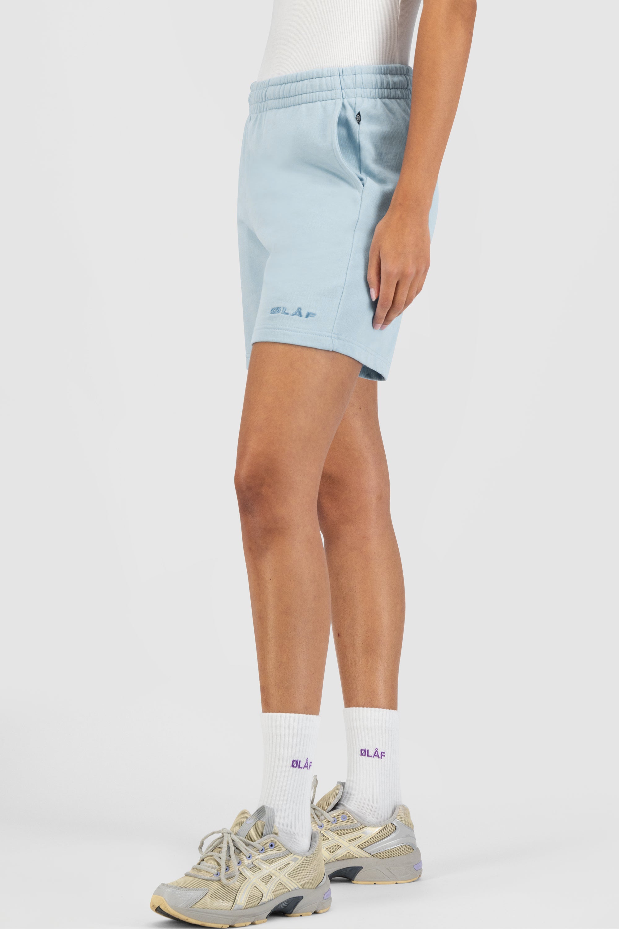 ØLÅF WMN Italic Shorts - Baby Blue